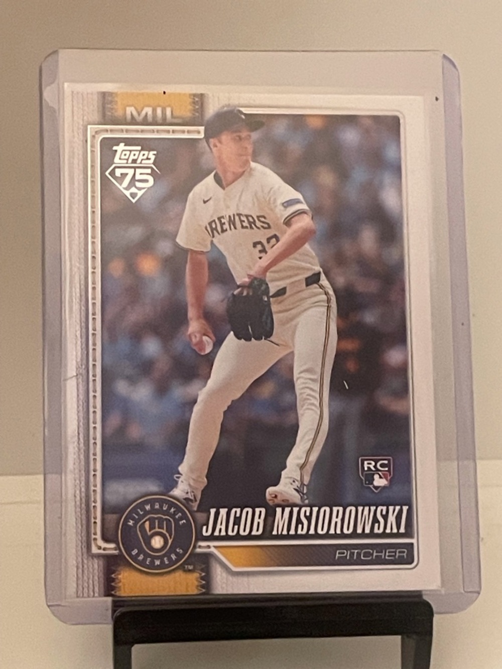 Jacob Misiorowski 2026 Topps Series Rookie Card-75th Anniversary